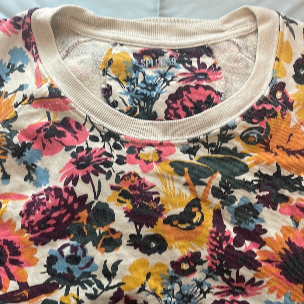 Splits59 Floral Sweatshirt, Sz. M.